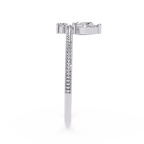 Dainty Diamond Ring – Pear & Round Cut Lab Grown Solitaire Modern Minimalist Stackable Ring – Lustraa’s Solitaire Ring