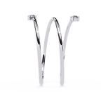 Multi Band Diamond Ring – Double Solitaire Spiral Lab Grown Open Wrap Ring –  Modern Minimalist Stackable Ring – Lustraa’s Open Band Ring