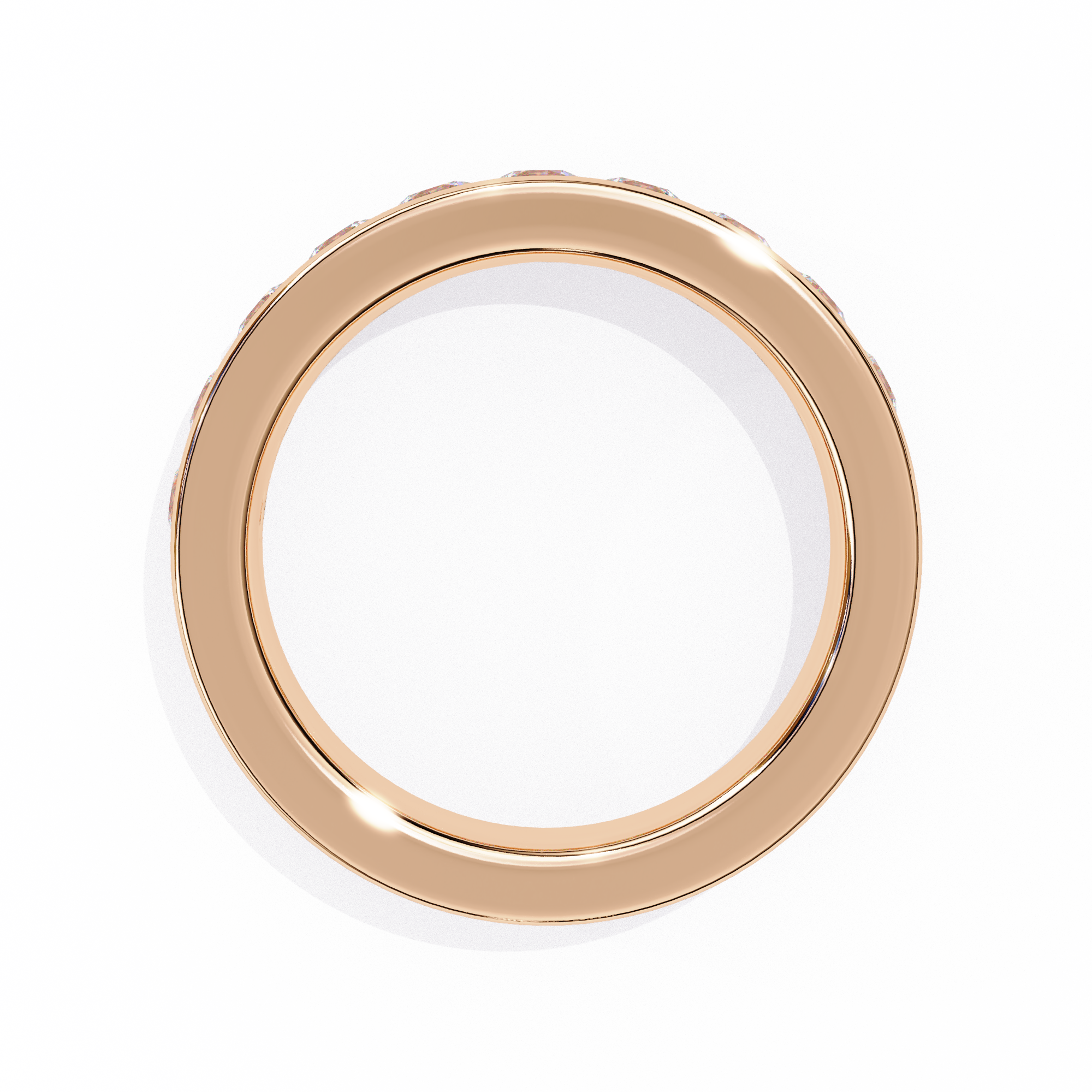 Channel Set Diamond Band – Brilliant Round Cut Anniversary Ring – Stacking Wedding Band – Modern Elegant Jewelry– Lustraa’s Channel Set Ring