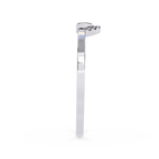 Diamond Halo Ring – Marquise Cut Lab Grown Diamond Solitaire - Modern Minimalist Stackable Ring