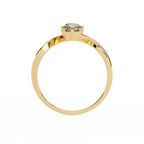 Three Stone Diamond Ring – Infinity Band Engagement Ring – Unique Bridal Anniversary Jewelry – Lustraa’s Multi-Stone Ring