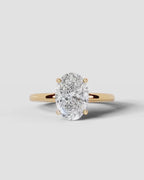 2 Carat Lab Grown Oval Diamond Ring