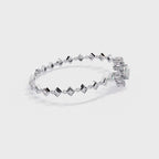 Geometric Elegant Diamond Bracelet – Princess and Round Cut Lab Created Diamond Bracelet – Lustraa’s Diamond Bracelet