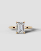 2 Carat Lab Grown Emerald Cut Diamond Ring