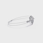 Geometric Lab Grown Diamond Circle Bracelet – Modern Minimalist Adjustable Bracelet - Lustraa’s Minimalist Bracelet