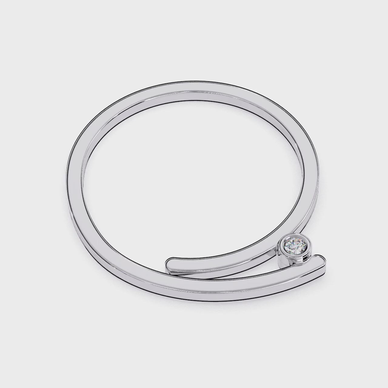 Sleek Minimalist Elegant Stackable Lab Grown Engagement Ring - Lustraa’s Minimalist Ring