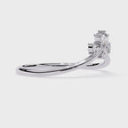 Crown Diamond Ring – Lab Grown Cluster Minimalist Gold Promise Ring – Lustraa’s Minimalist Ring