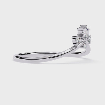 Crown-Inspired Diamond Ring | Lab Grown Cluster Ring | Minimalist Promise Ring – Lustraa’s Minimalist Ring