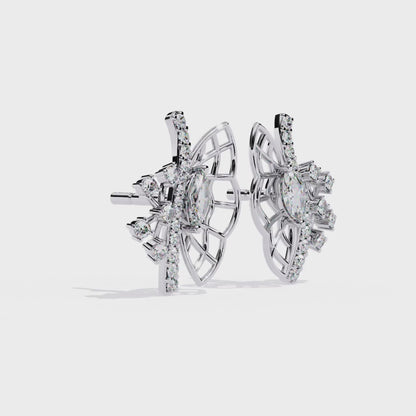 Butterfly Inspired Lab Grown Diamond Earrings – Nature-Inspired Sustainable Luxury Fine Jewelry for Women –Lustraa’s Butterfly Earrings