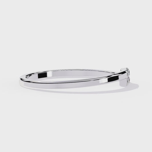 Timeless Statement Ring with Lab Grown Diamonds – Elegant & Ethical Sparkle -Minimalist Diamond Ring – Lustraa’s Minimalist Ring