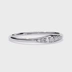 Sleek Lab Grown Tapered Elegant Minimalist Stacking Band – Lustraa’s Minimalist Ring