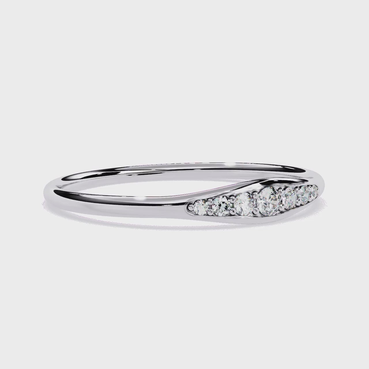 Sleek Lab Grown Tapered Elegant Minimalist Stacking Band – Lustraa’s Minimalist Ring