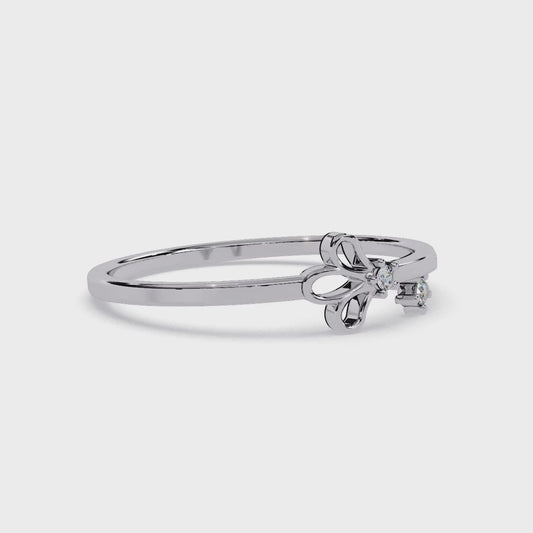 Floral Motif Diamond Ring– Elegant & Lightweight Gold Ring for Daily Wear -Lustraa’s Floral Ring