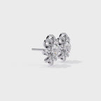 Floral Knot Lab Grown Diamond Earrings | Infinity Flower Studs | Sustainable Luxury Diamond Jewelry –Lustraa’s Floral Earrings