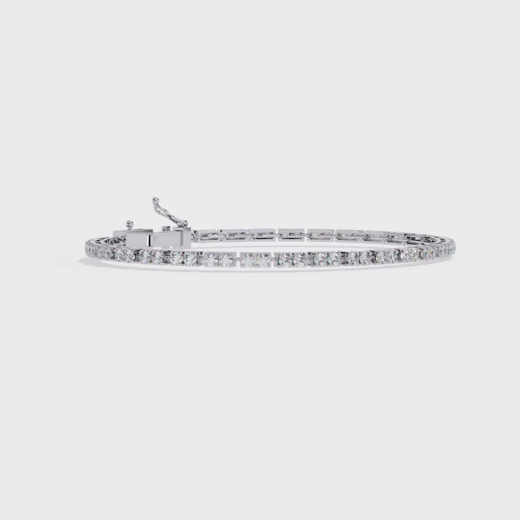 Classic Tennis Bracelet – Elegant Lab Grown Diamond Bracelet – Lustraa’s Tennis Bracelet