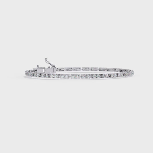 Classic Tennis Bracelet |Lab Grown Diamond Tennis Bracelet | Elegant Lab Diamond Bracelet - Lustraa’s Tennis Bracelet