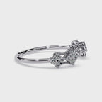 Floral Diamond Ring – Lab Grown Open Vintage Inspired Statement Adjustable Unique Diamond Ring – Lustraa’s Floral Ring