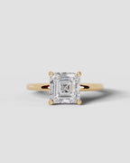 2 Carat Lab Grown Asscher Cut Diamond Ring