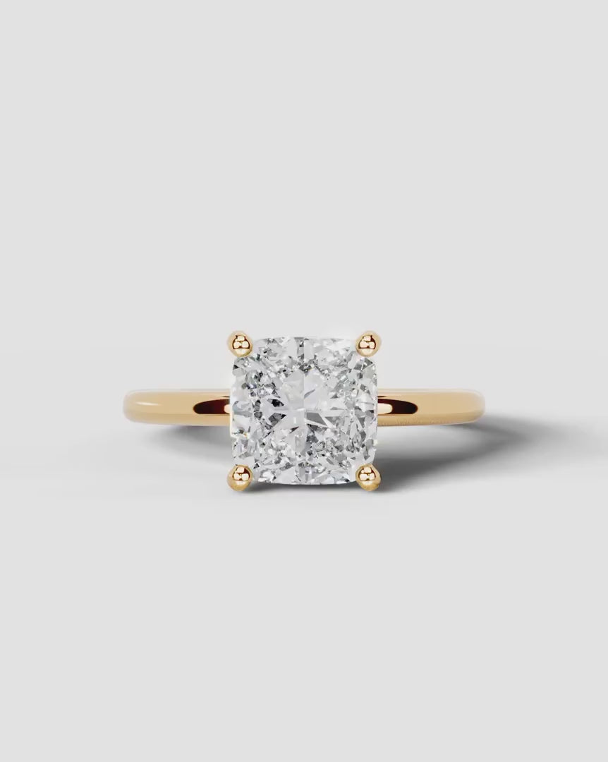 2 Carat Lab Grown Princess Diamond Ring