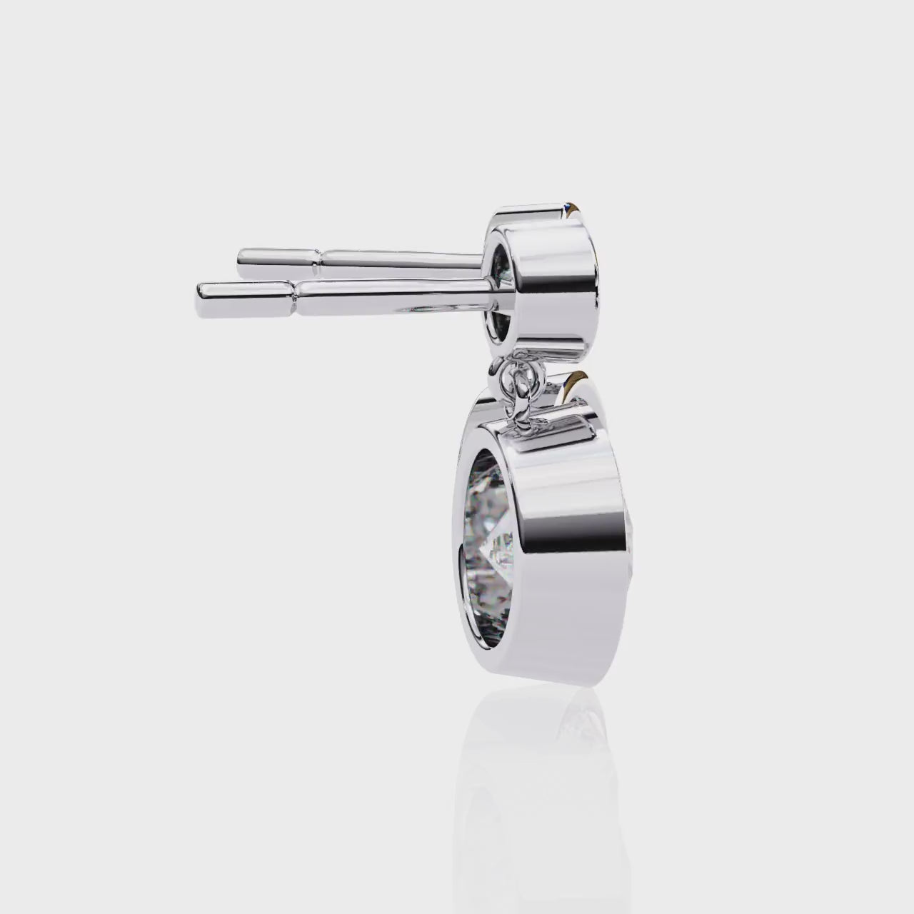 Diamond Drop Earrings – Lab Grown Round Brilliant Cut, 1.66 Carat Studded Design– Lustraa’s Diamond Earrings