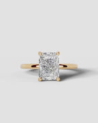 2 Carat Lab Grown Elongated Radiant Diamond Ring