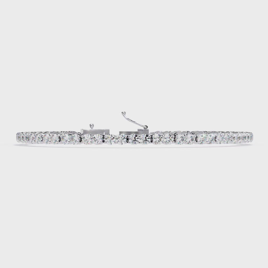 Classic Lab Grown Diamond Tennis Bracelet – Round Cut Sustainable Diamond Bracelet – Lustraa’s Tennis Bracelet