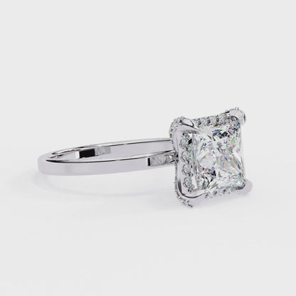 2.03 Carat Princess Cut Lab Grown Diamond Ring – Elegant Engagement Ring– Lustraa’s Princess Diamond Ring