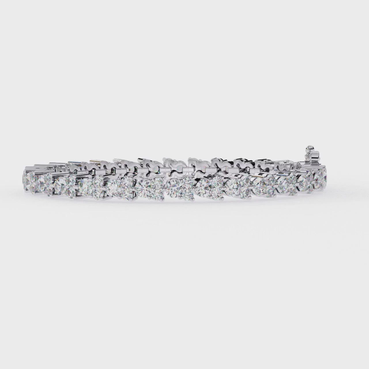 Classic Lab Grown Diamond Tennis Bracelet – Round Cut Diamond Bracelet – Lustraa’s Tennis Bracelet