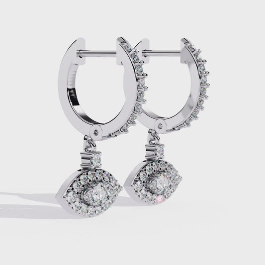 2.57 Carat Lab Grown Diamond Stud Earrings – Round Brilliant Cut – 3-Prong Setting –Lustraa’s Diamond Earrings