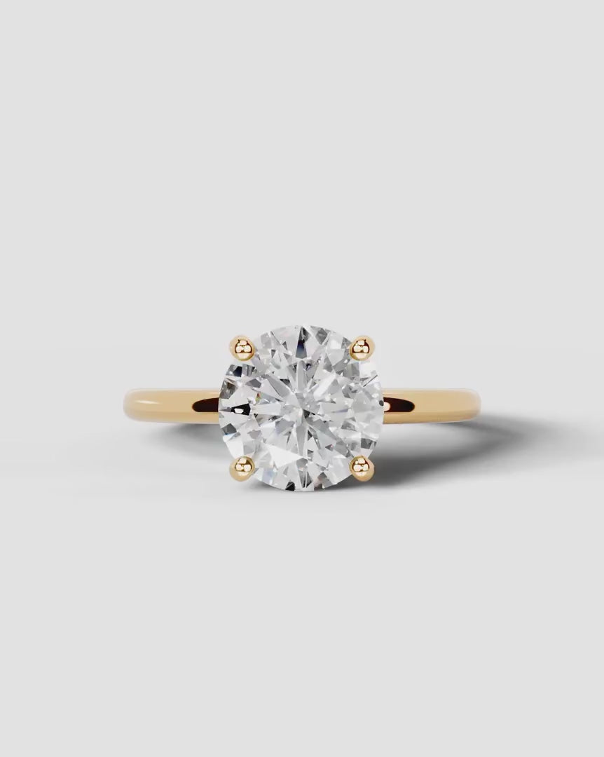 2 Carat Lab Grown Round Diamond Ring