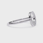 Crescent Moon Lab Grown Milgrain Celestial Ring - Lustraa’s Milgrain Ring